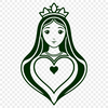 Traditional Catholic Icon Vector Art A vector illustration of a traditional Catholic icon depicting the Immaculate Heart.