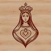 Devotional Vector Icon Religious iconography symbolizing devotion, in high-resolution vector format.