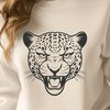 Beautiful Wild Cat Design A large feline animal with distinctive spots and sharp features.