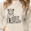 Exotic Large Cat Illustration A large cat with spots, member of the Pantherinae subfamily.
