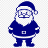 Illustration of a jovial Father Christmas character in a festive holiday setting.