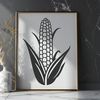 Corn Kernel Icon SVG Graphic Illustrated corn kernel icon in vector format.