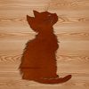 Cute Sitting Kitten Vector Graphic A cute sitting kitten depicted as a vector graphic illustration for various design purposes.