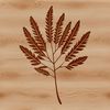 Nature-Inspired SVG Design Element A stylized illustration of a single leaf with intricate details, suitable for graphic design and crafting projects.