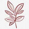Green Leaf Clip Art Vector Design A green leaf with veins depicted in vector format.