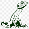 A reptile with vibrant scales and long tail. A vector illustration of a reptile with scales and a long tail.