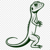 Lizard Illustration in a Natural Setting A graphic illustration of a reptile lizard in its natural habitat.