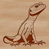 A colorful illustration of a reptile lizard in various poses, suitable for vector design projects.