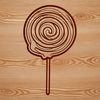 Colorful Lollypop Illustration A colorful illustration of a lollipop on a transparent background, suitable for vector editing.