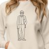 Scalable Man Illustration with Clean Lines A male figure represented as a vector graphic with scalable lines and shapes.