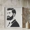 Male Silhouette Vector Art Male figure illustration in vector format, suitable for various digital and cutting machine applications.