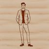 Neutral Pose SVG Character A generic illustration of a male figure in a neutral pose.