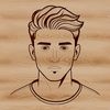 SVG Figure Design Graphic A high-quality SVG illustration of a male figure, suitable for vector design projects.
