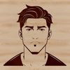 Free Male Vector Clip Art Design A digital illustration of a male figure in simple lines, suitable for vector art and cutting machine designs.