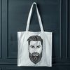 Bearded Male Vector Art A detailed illustration of a male figure with facial hair, suitable for vector art projects.