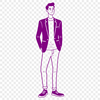 Illustrated Male Figure in Vector Format A man is illustrated in this scalable vector graphic.