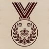 Silver Medal Ribbon Icon A silver medal with a ribbon wrapped around it, designed as vector art for various uses.