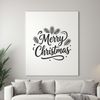 Vector graphic illustration featuring inspirational Christmas quotes in a modern font.
