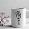 High-Resolution Microphone Illustration A high-quality illustration of a microphone suitable for vector design, vector art, and clip art.