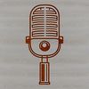 Free Stylized Microphone SVG Icon A stylized illustration of a microphone, suitable for vector art and design projects.