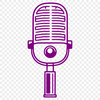 Microphone Icon for Digital Designs High-quality SVG icon of a microphone, ideal for vector art designs and digital projects.