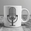 Adjustable Microphone Illustration Vector illustration of a microphone with adjustable arms and a mesh grille, ideal for graphic design projects.