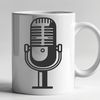 High-Tech Microphone Icon A high-tech microphone symbol in vector design format