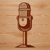 A detailed illustration of a standard professional microphone, suitable for vector design and cutting machine applications.
