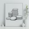 Diverse Coin Collection Vector Graphic Illustrative vector graphic of various coins with diverse designs