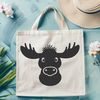 Wild Woodland Animal Silhouette A detailed digital depiction of a moose animal, suitable for various design applications.