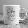 Free Woman Vector Graphic A detailed digital illustration of a woman suitable for vector art designs and cutting machine projects.