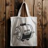 Mechanical Marvel SVG Cut File A detailed illustration of a motor with moving parts, suitable for digital cutting machines like Cricut.