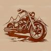 A detailed vector illustration of a motorcycle, suitable for various design projects.