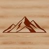 A mountain landscape designed as a scalable vector graphic.