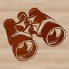 Detailed Binoculars SVG Clip Art SVG design of binoculars with details suitable for digital cutting machines and vector art applications.