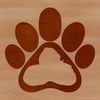 Close-up Vector Paw Print Art Close-up design of a single animal paw, suitable for various uses