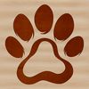 Unique Paw Design for Personal Projects A high-quality digital illustration of a single animal paw print in vector format.