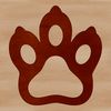 A high-quality vector illustration of animal paw prints, ideal for crafting, design projects, or digital artwork.