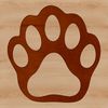 Dog Paw Print Vector Illustration Close-up illustration of a dog's paw print in a simple vector design.