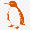 An SVG vector graphic design featuring a penguin character.