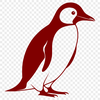 Simple Penguin Illustration in Black Outline A simple vector illustration of a penguin in black outline.