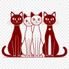 A simple illustration of a domestic cat in vector format.
