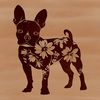 A high-quality digital illustration of a standing Boston Terrier.