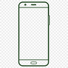 A digital representation of a mobile phone, designed with vector lines for versatile scaling and editing.