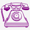 An illustration of a telephone, vector graphic design element suitable for cutting machines or digital editing.