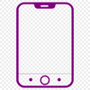 Sleek Mobile Device Design A high-quality vector illustration of a smartphone with sleek design elements.