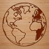 Digital Planet Earth Vector Graphic A digital vector illustration of the Earth globe in 3D perspective.