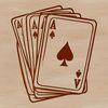 Illustrated Ace Card A detailed illustration of the Ace of Spades playing card from a standard deck.