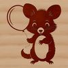 Wild Animal Illustration: Possum Close-up Close-up illustration of a possum's face, showcasing its distinctive features.