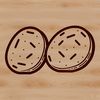 Beautiful Potato Clip Art for Personal Use A detailed illustration of a potato, suitable for vector design and cutting machine applications.